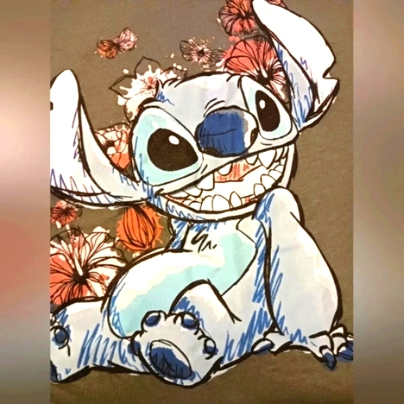 Bundle of two ladies (2) tshirts. Stitch and a Fall. Size Lg. - Picture 2 of 5